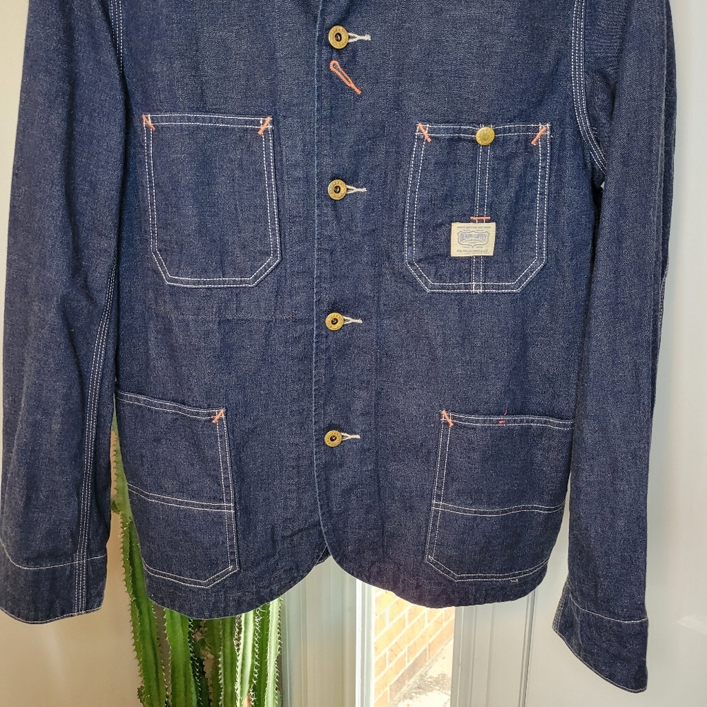 Denim & Supply Ralph Lauren Gorgeous Rich Blue Denim Button Up Jacket, Size M - Picture 6 of 14